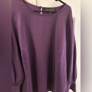 Eloquii Rich Purple Blouse